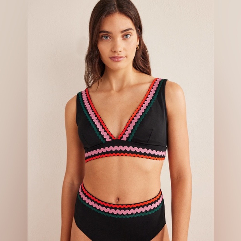 Boden Rik Rak Bikini Top Size 14